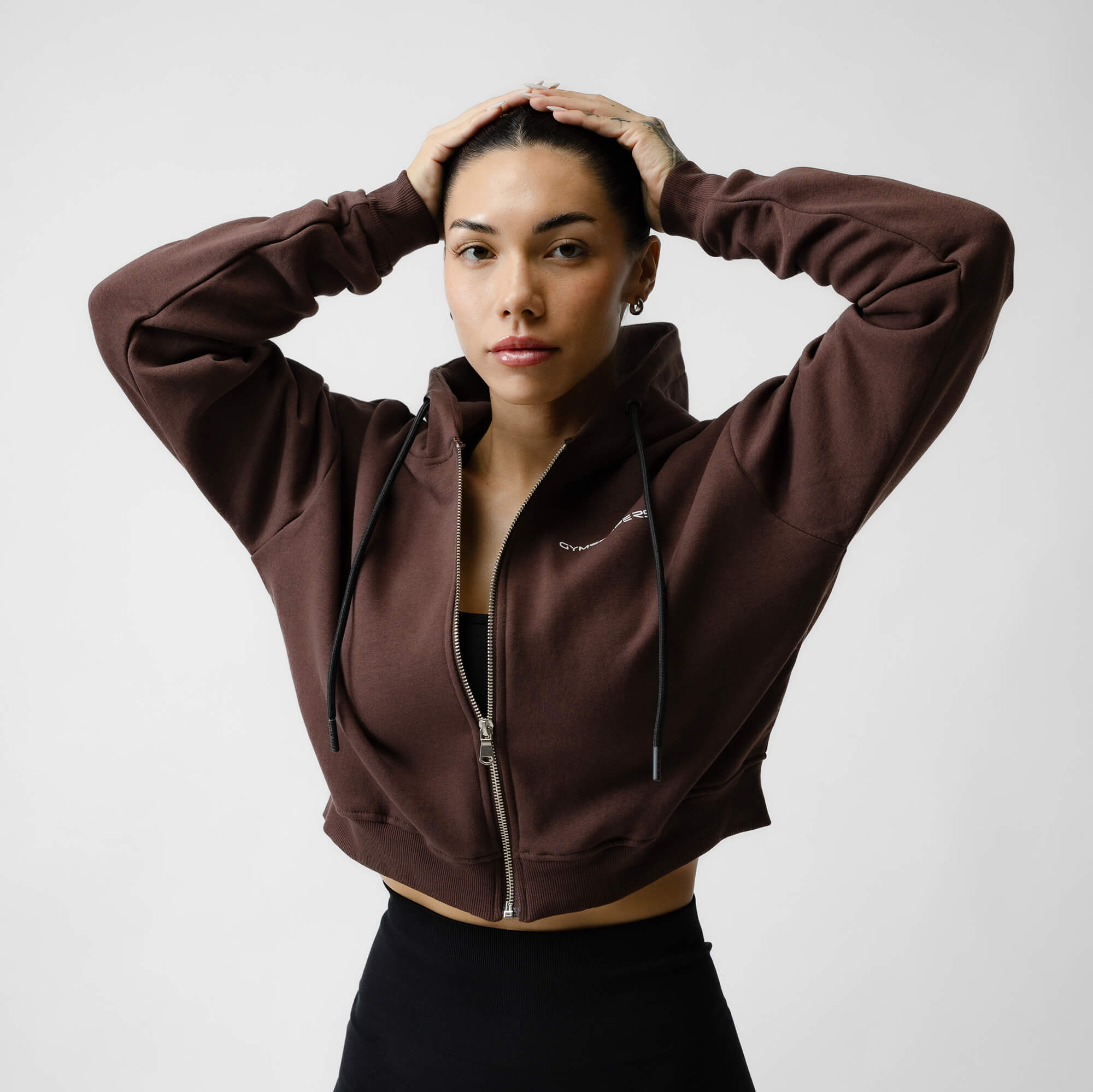 Cropped nike sales zip up