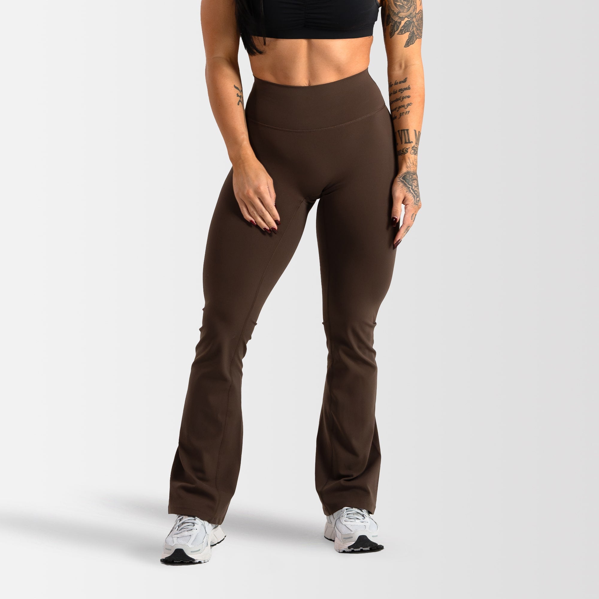 Brown yoga pants best sale