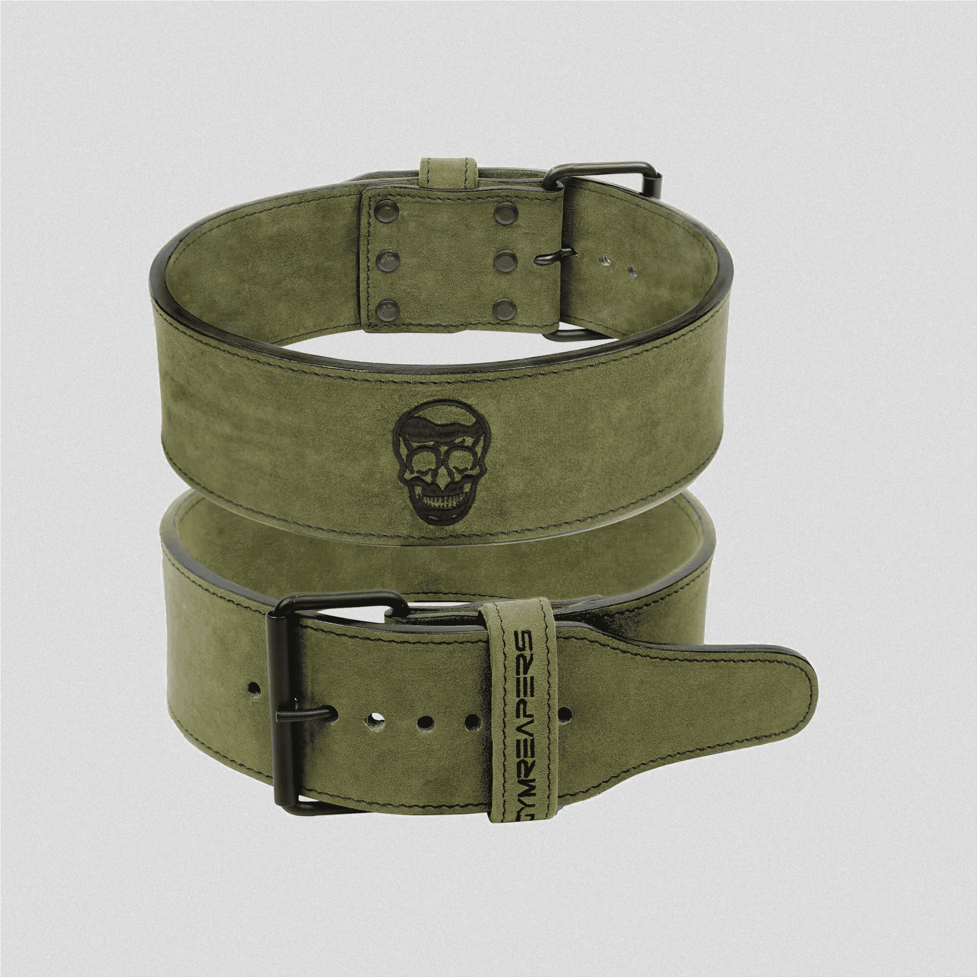 10mm single prong belt green stacked