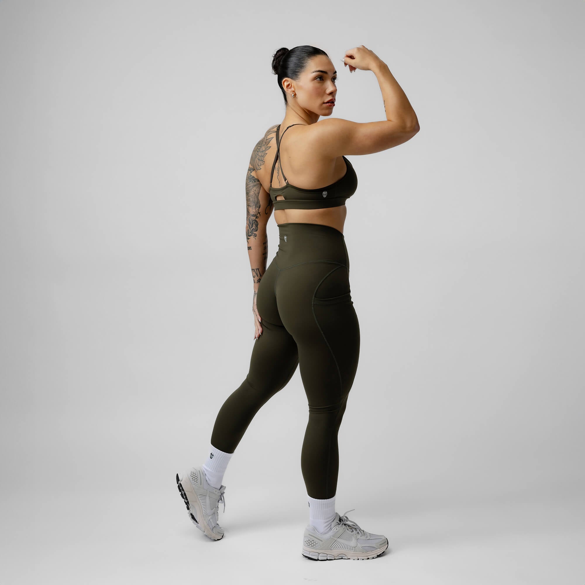 Green on sale exercise leggings