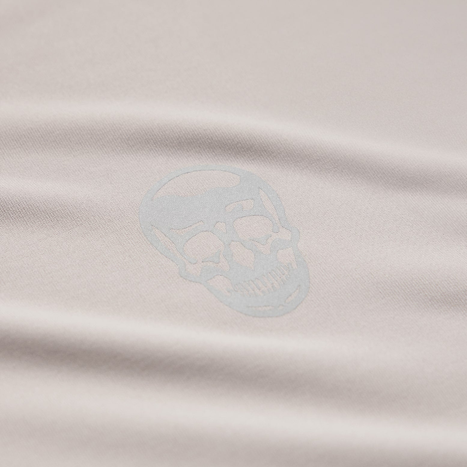 performance tank top taupe skull close up