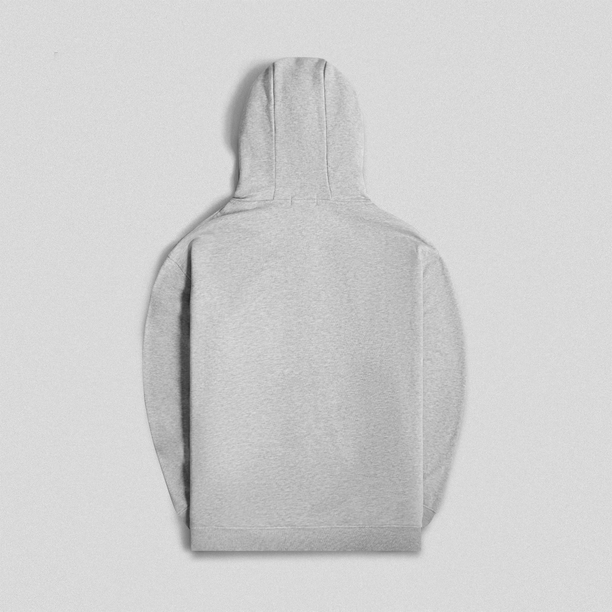 ascend zip up hoodie heather gray back