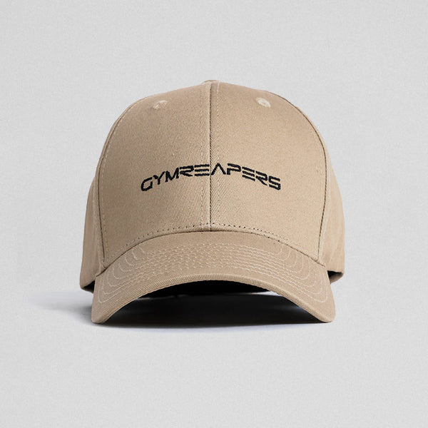 Gymreapers baseball hat in the black color way front facing.