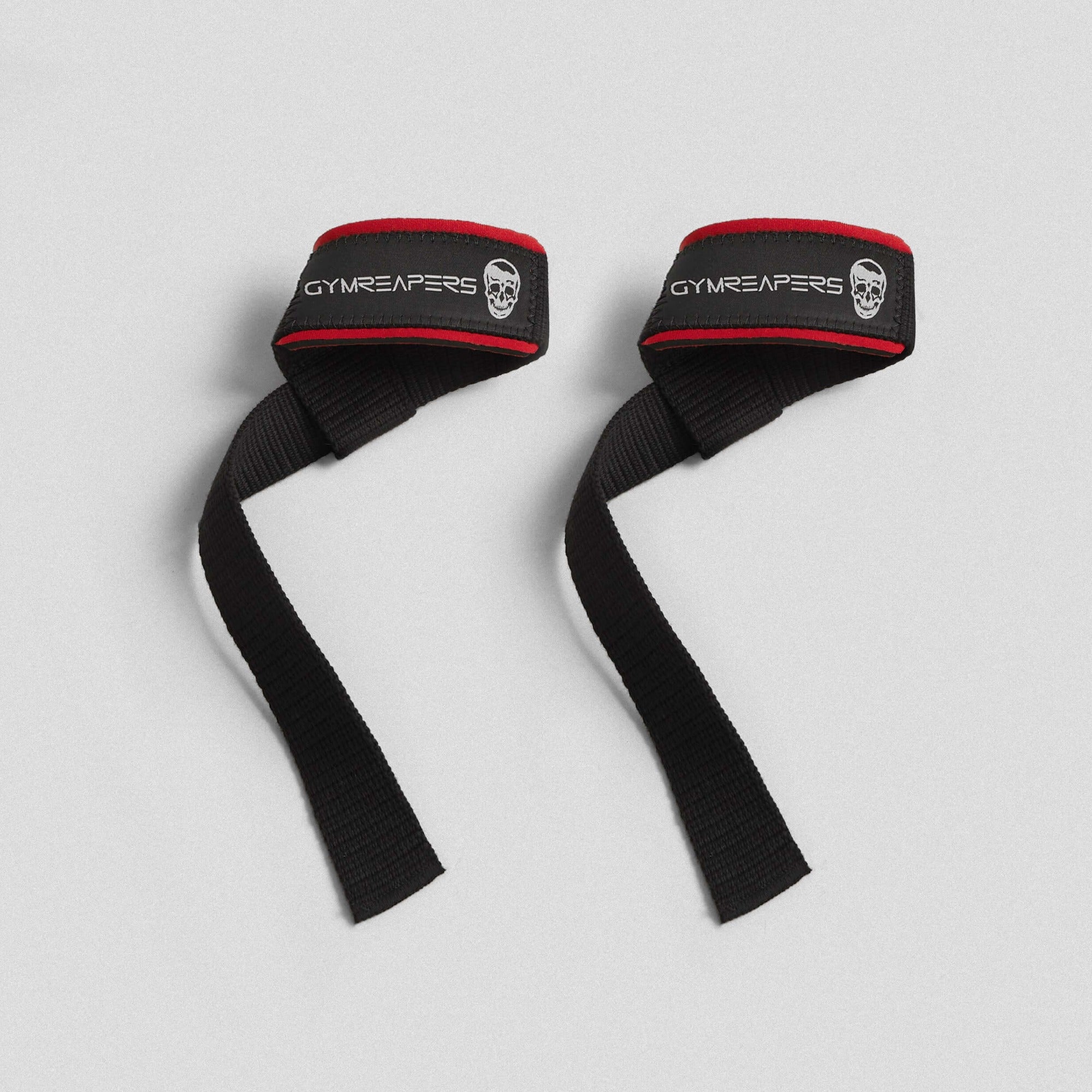 Lifting Straps  Premium Padded Weightlifting Straps - Black/Red
