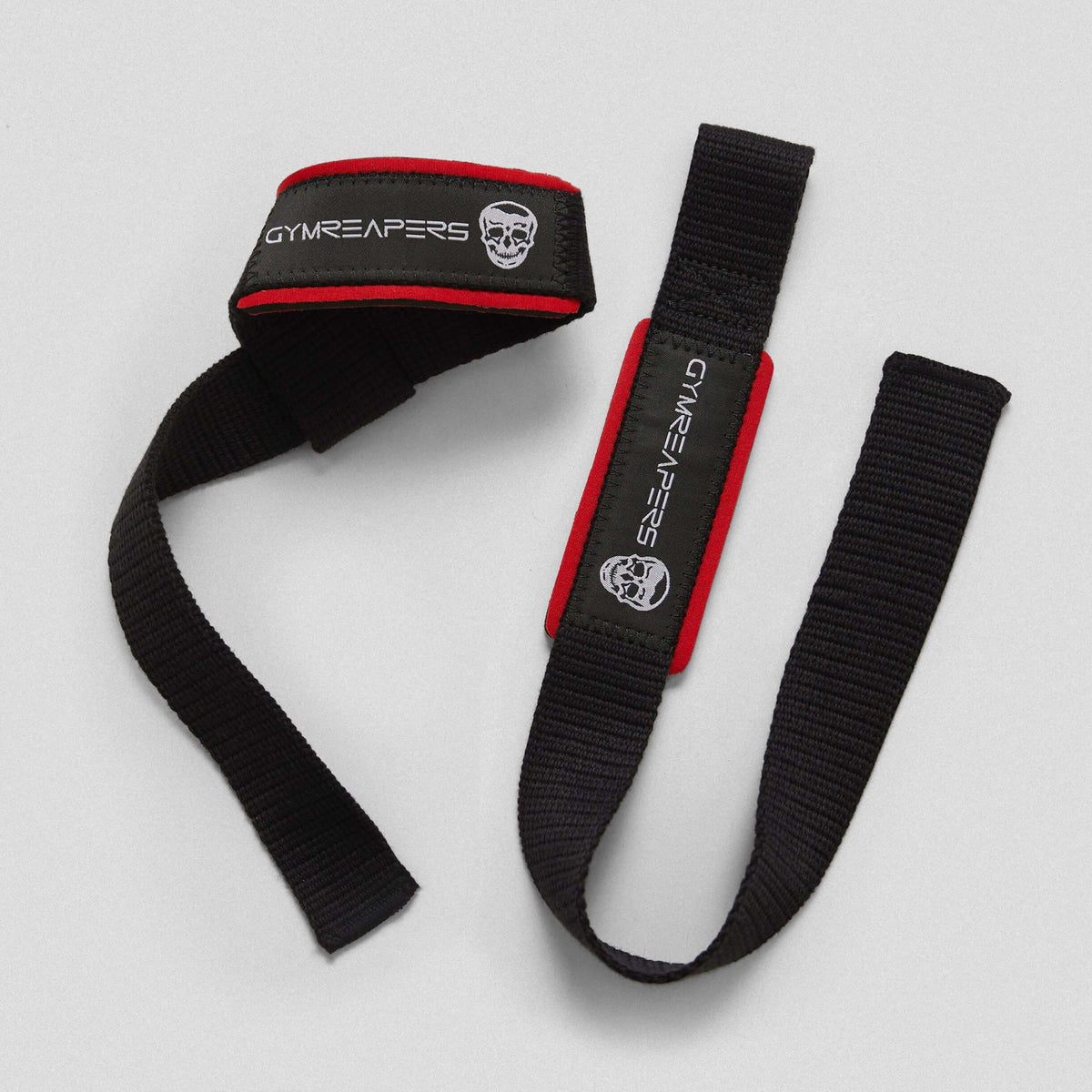 Lifting Straps | Premium Padded Weightlifting Straps - Black/Red