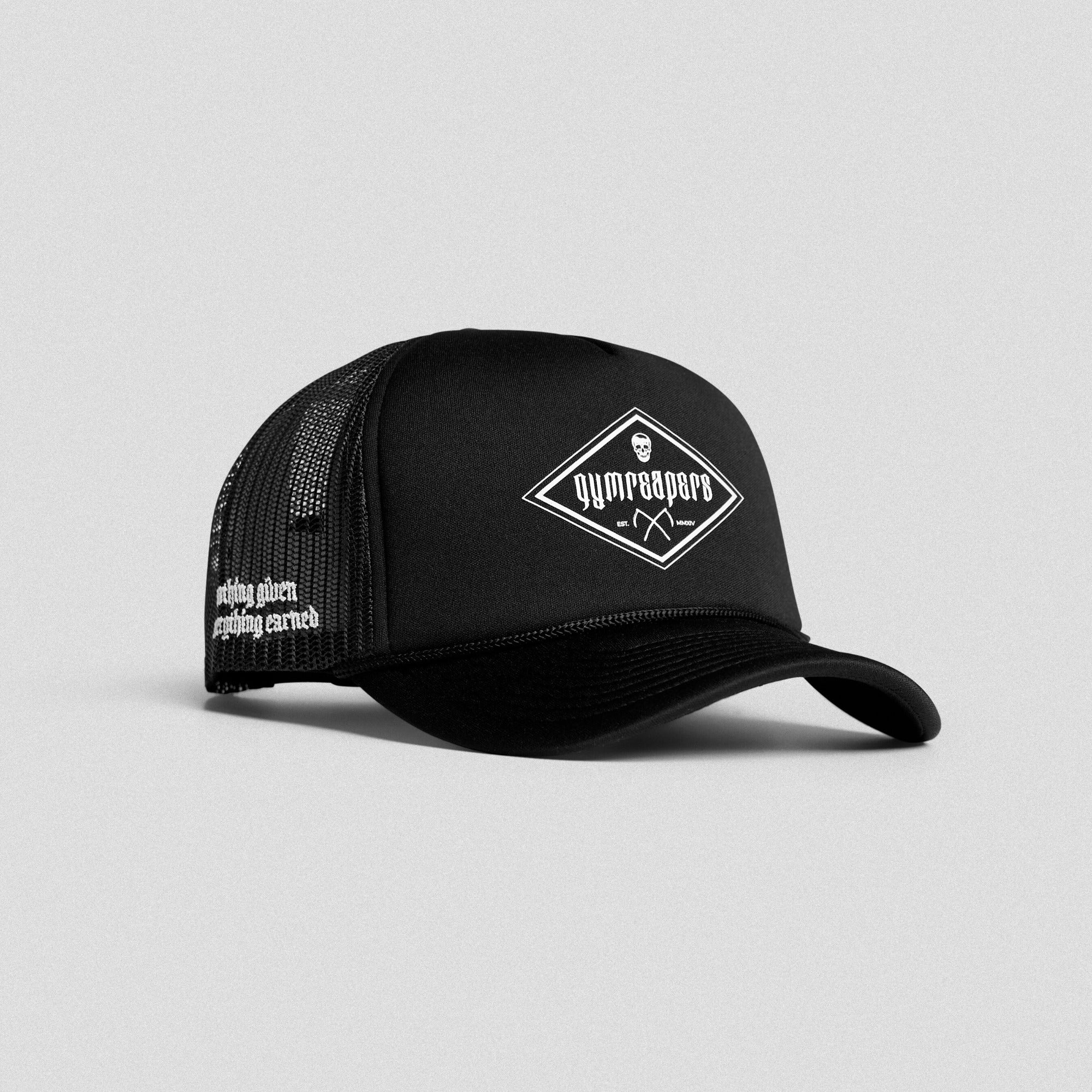 diamond foam trucker hat front