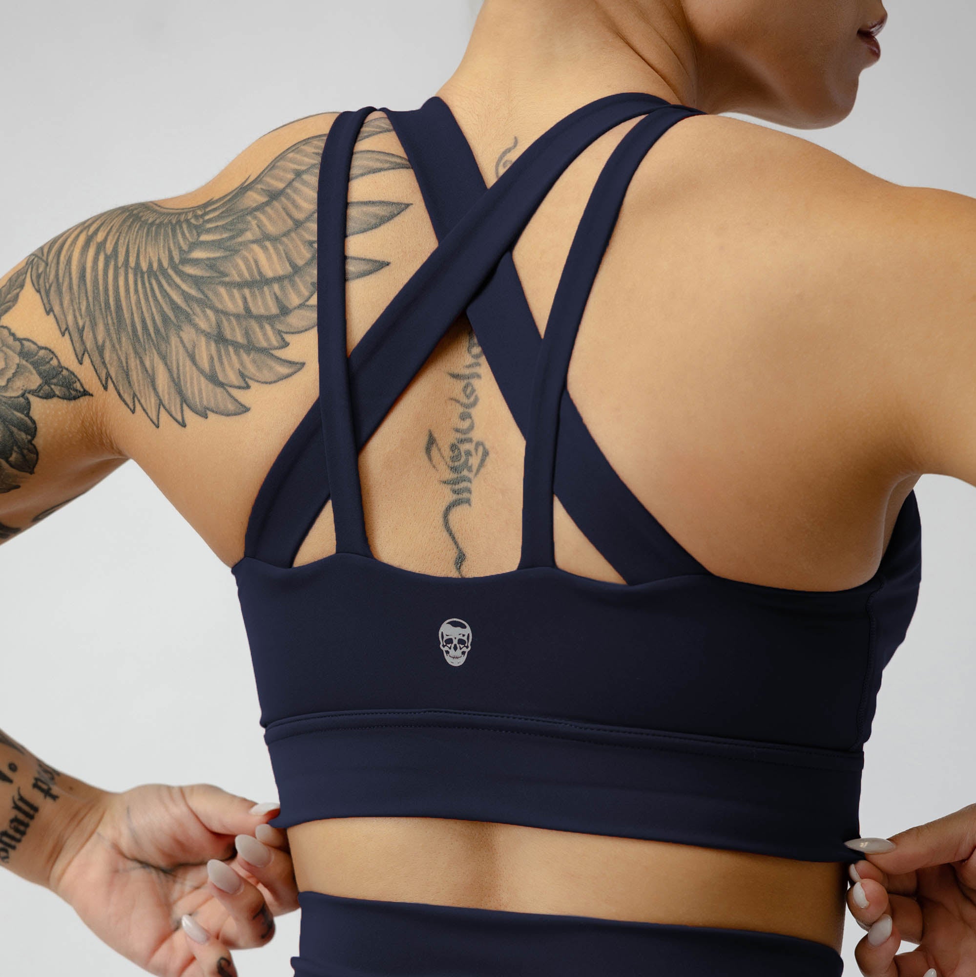 harmony bra midnight navy back detail