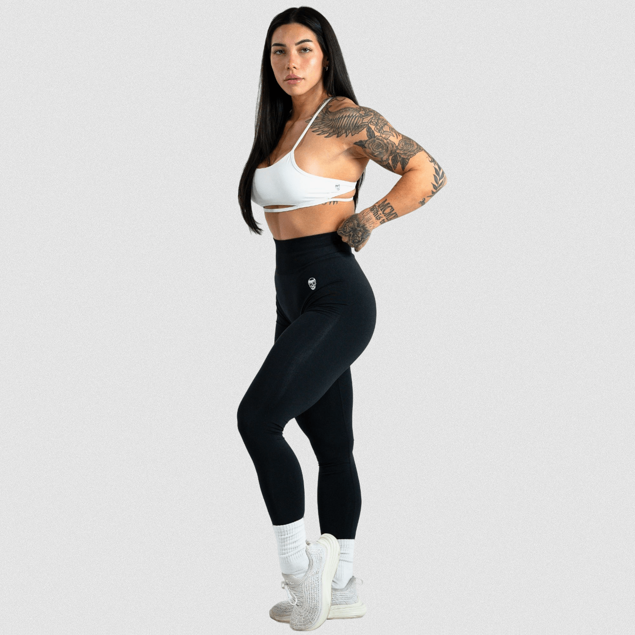 infinity leggings black front