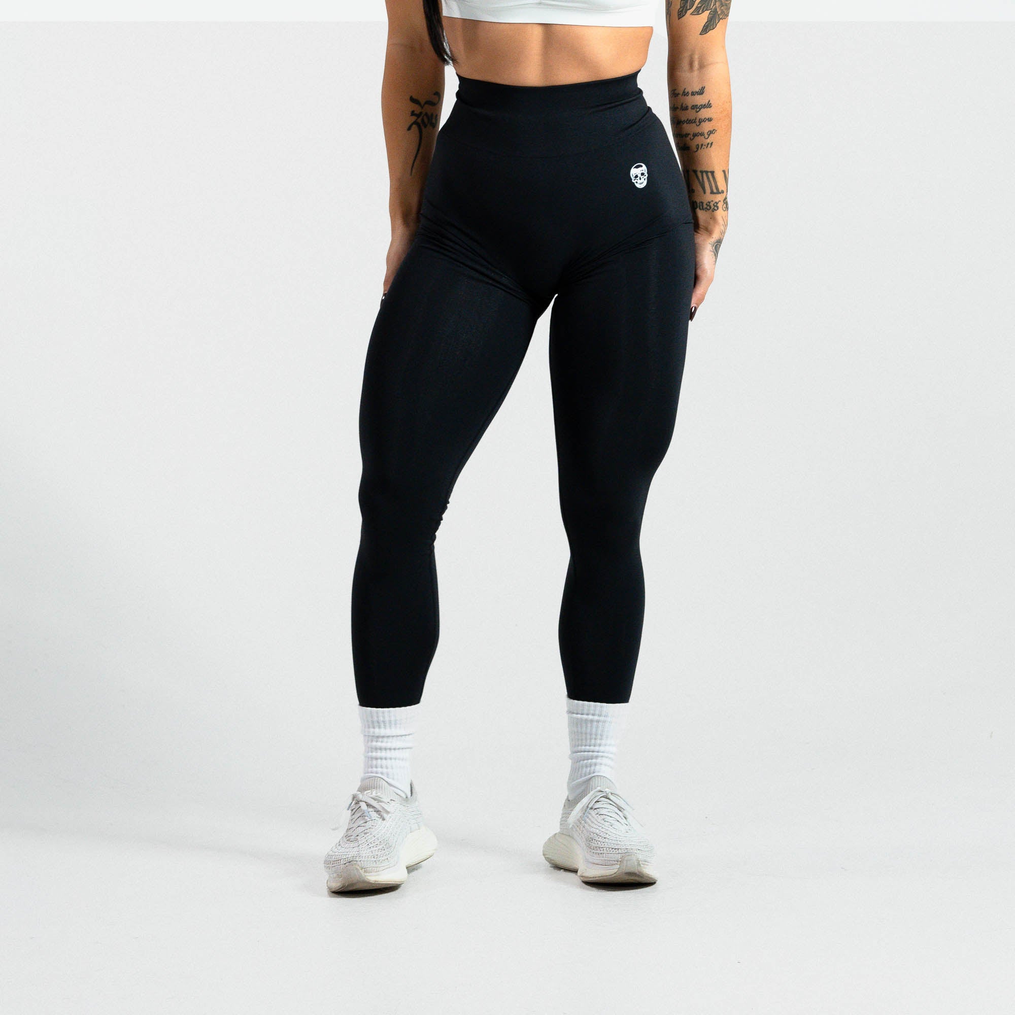 infinity leggings black marl front main shot