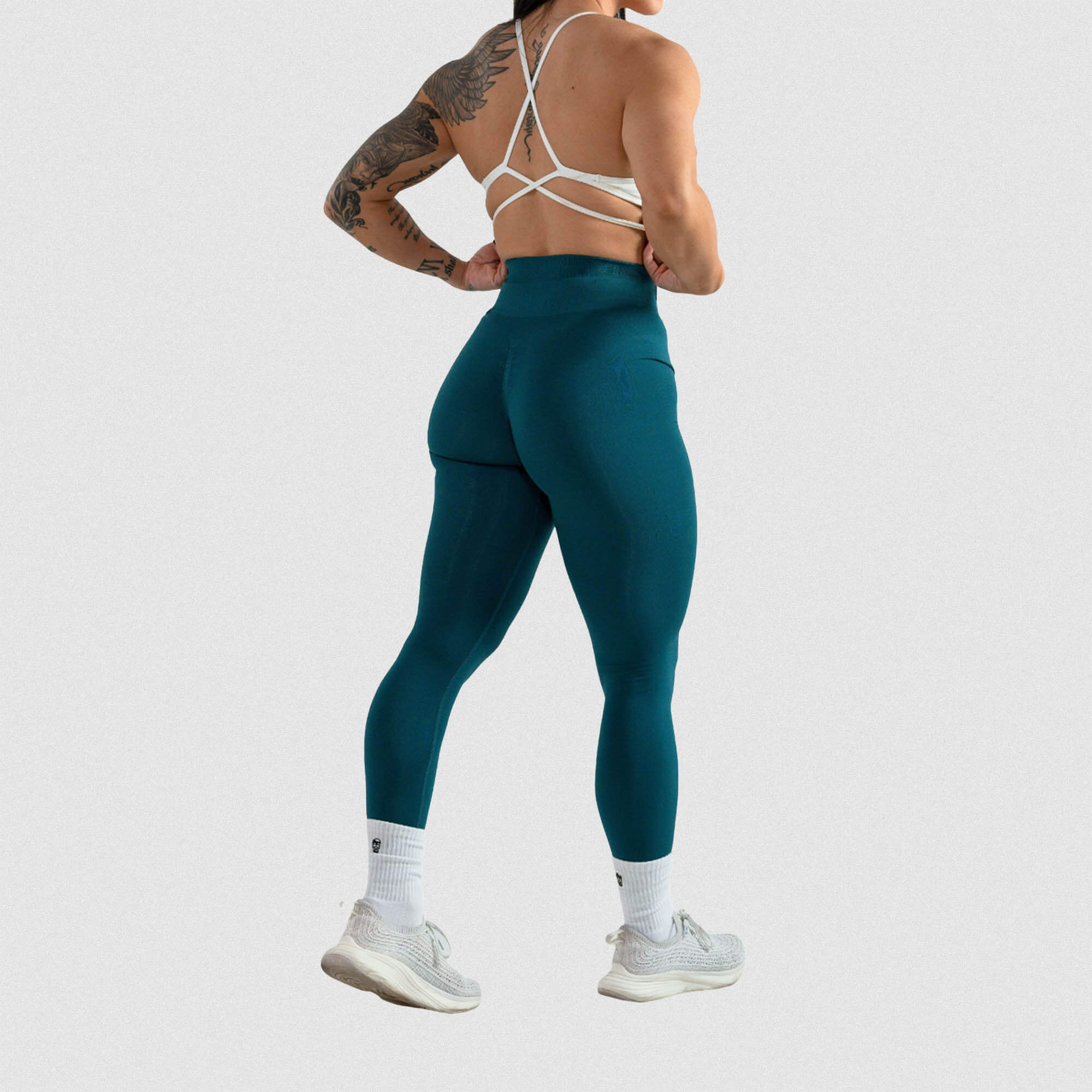 infinity leggings emerald back