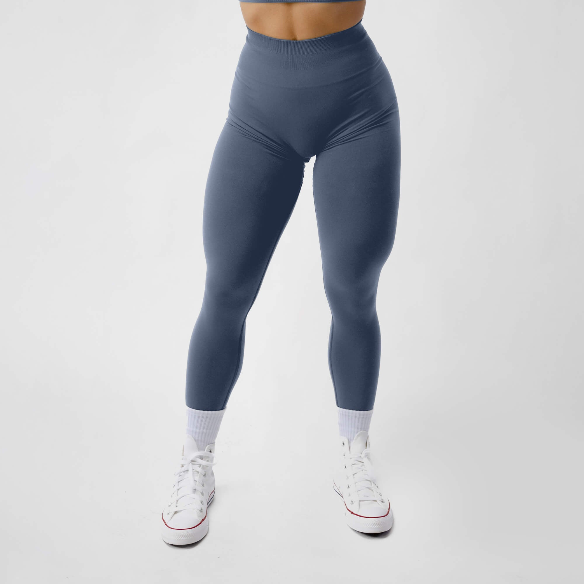 Seamless High Waist Stretchy Sports Pants Solid Slimming - Temu