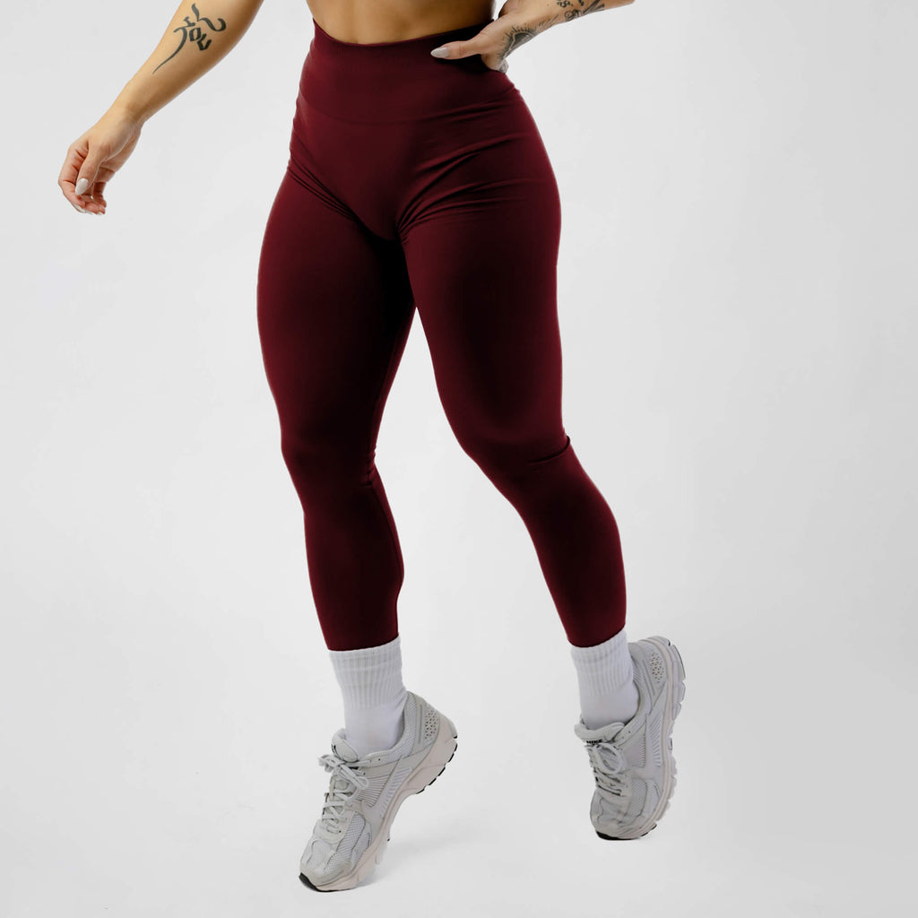 NWT Alphalete Womens Amplify Leggings Medium Mocha Brown Activewear Gym  Scrunch 