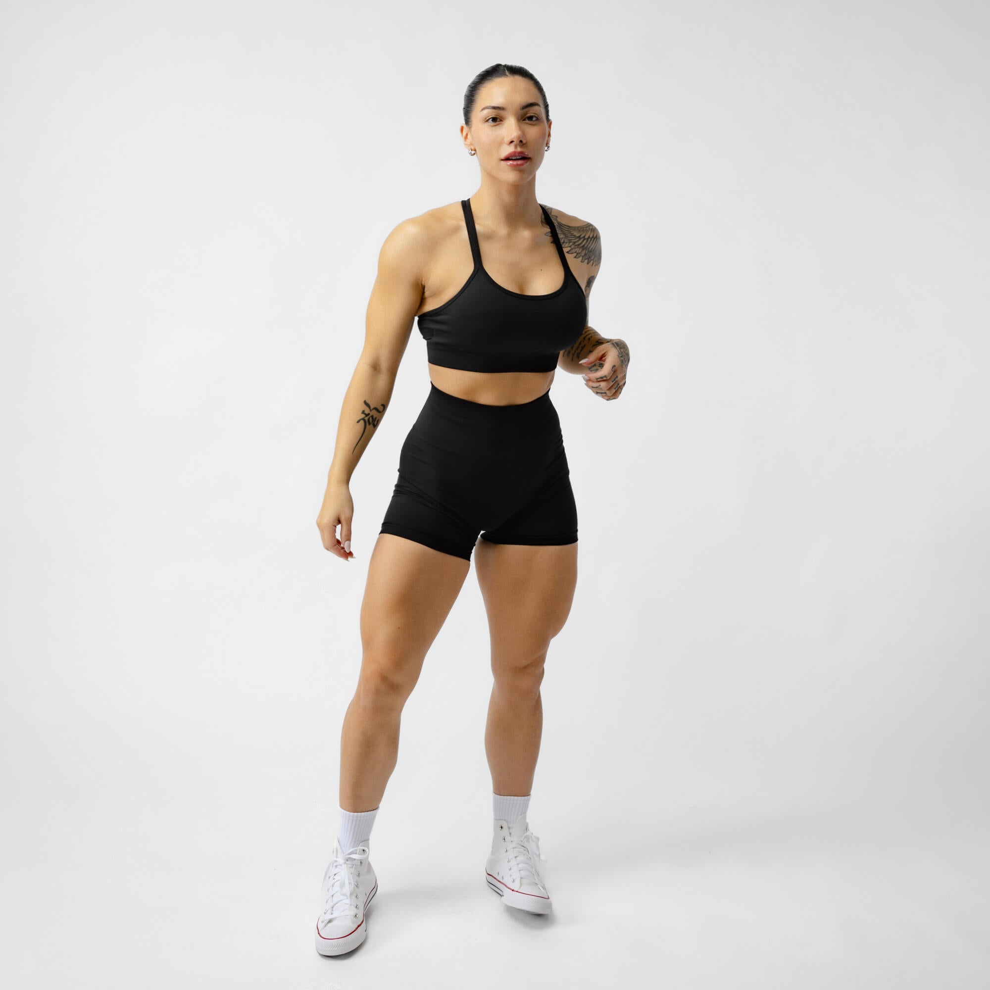 GYMREAPER Women's Black Fitness Athletic Shorts Size XS EUC