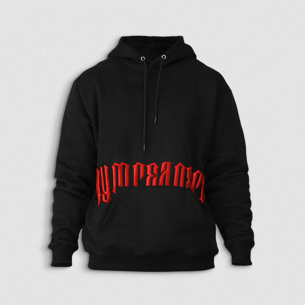 Thrasher hoodie 2024 black and red