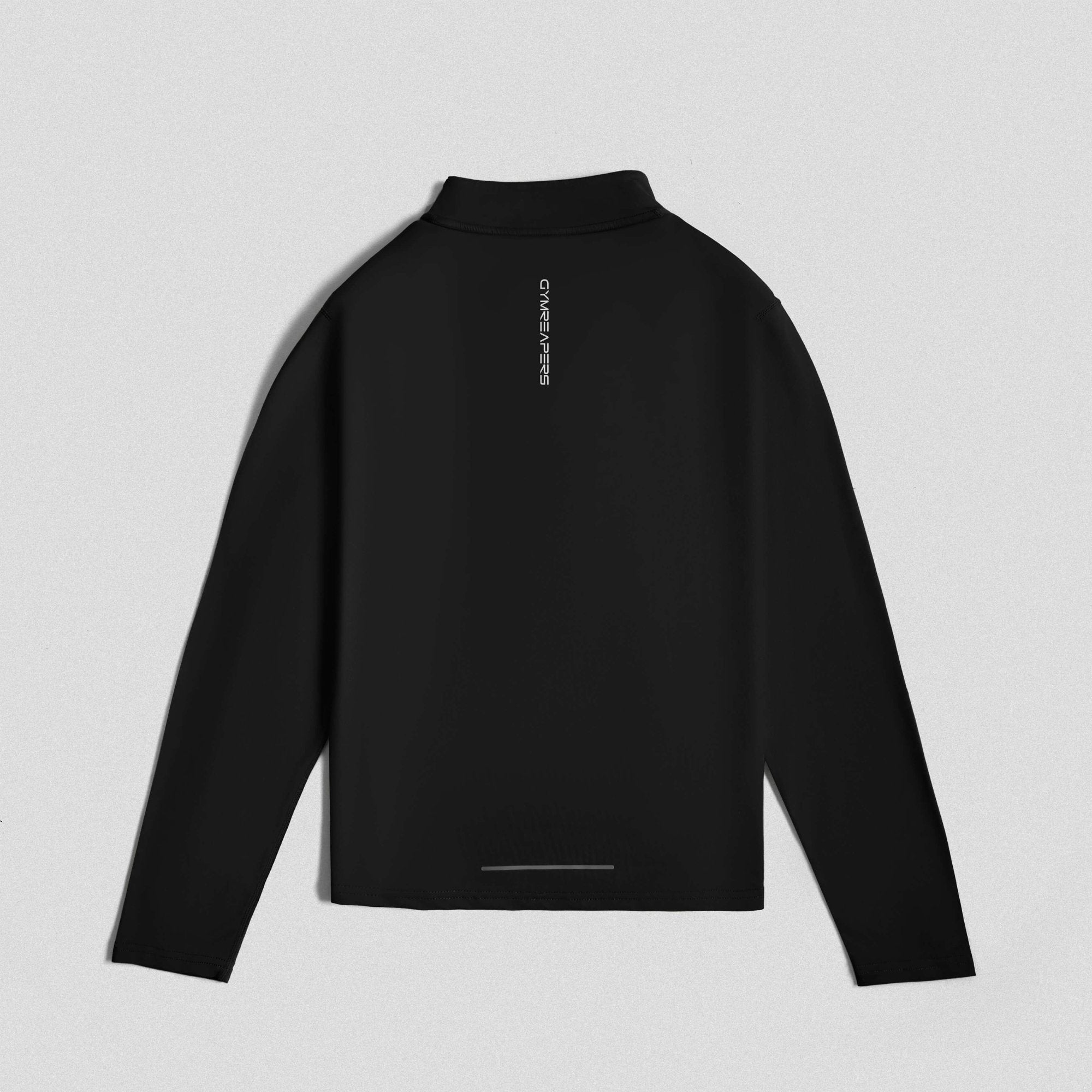 quarter zip black back