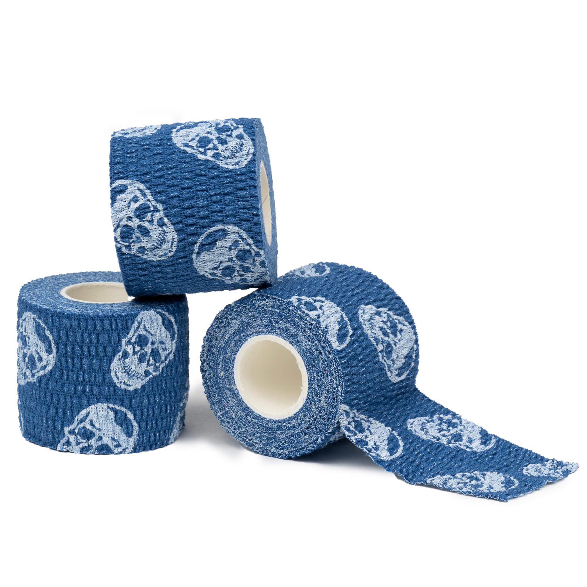 skull tape navy stacked trio tape roll