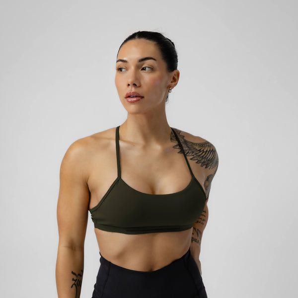 Gymreapers Harmony Bra - Forest Green