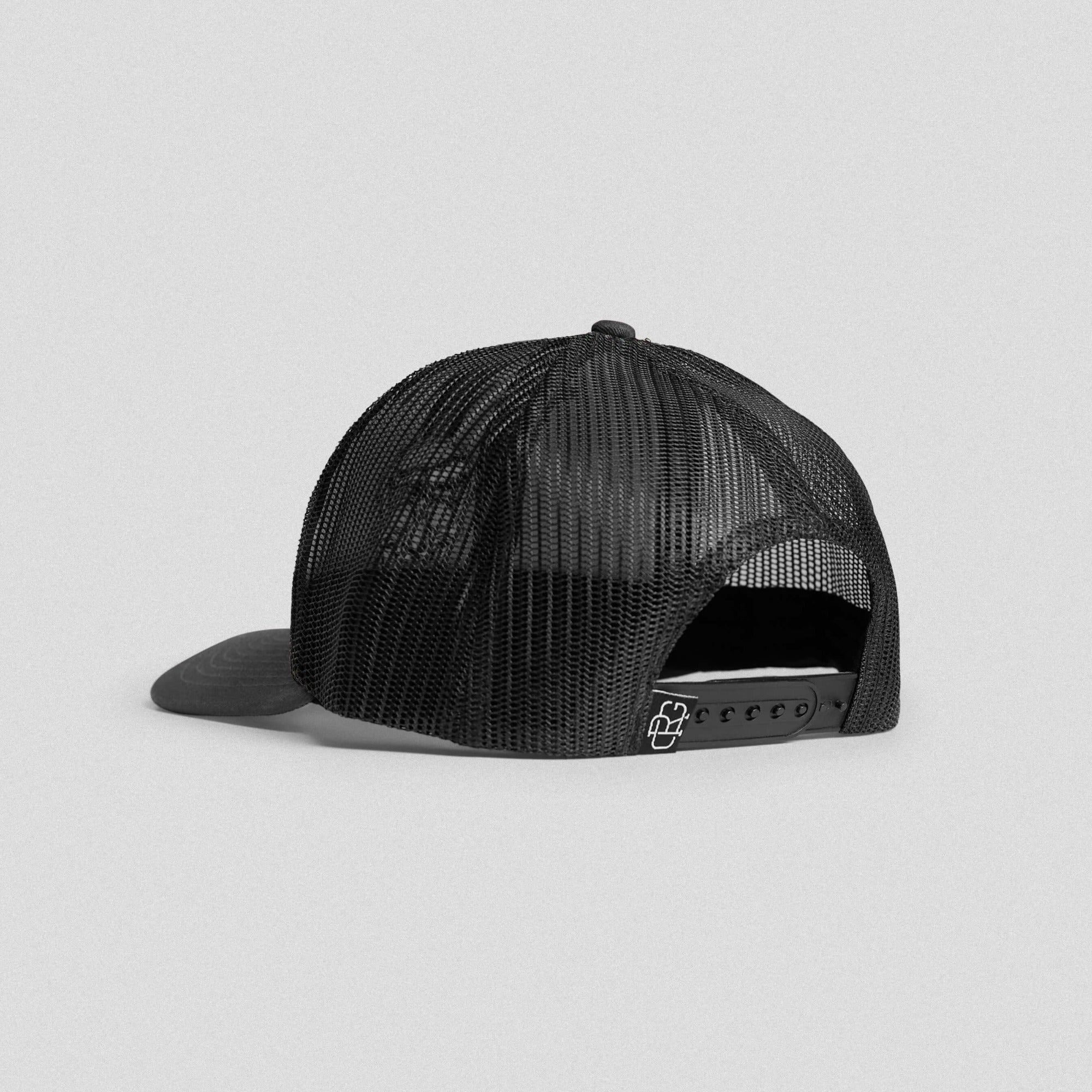 trucker hat gray back