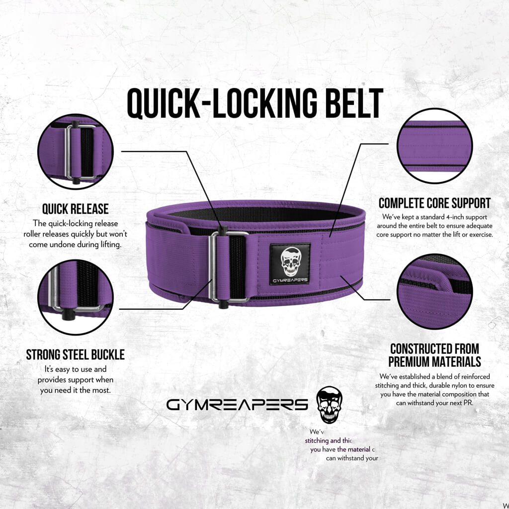 Purple weight lifting discount belt