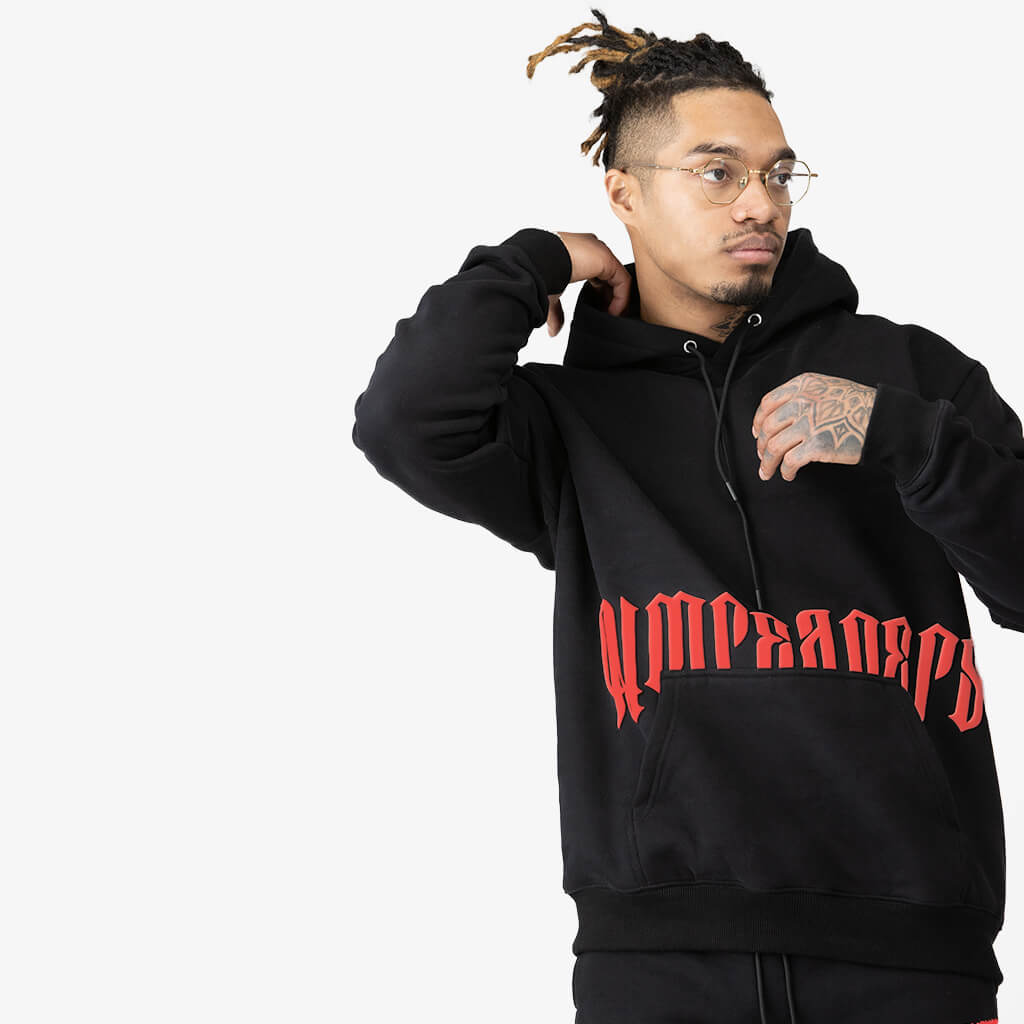 Gymreapers Phantom Hoodie Black Red