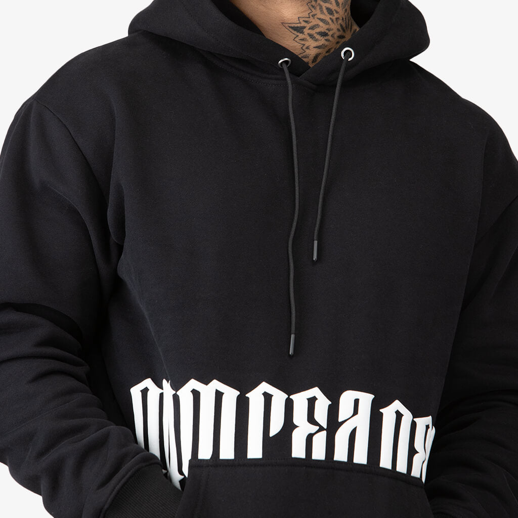 White and hotsell black thrasher hoodie