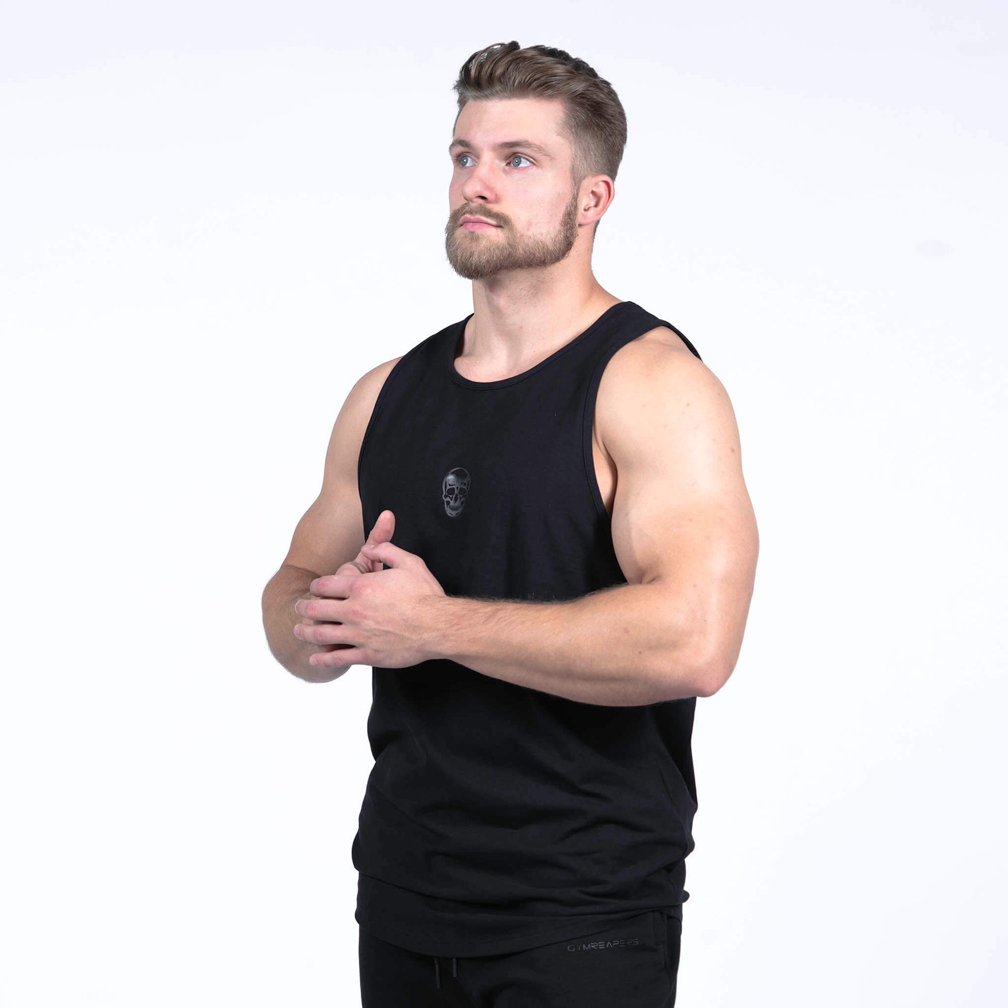 Ascend Scoop Hem Tank - Black